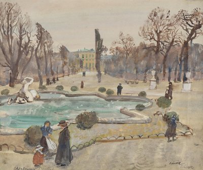 Schönbrunn (vinter) af Oskar Laske