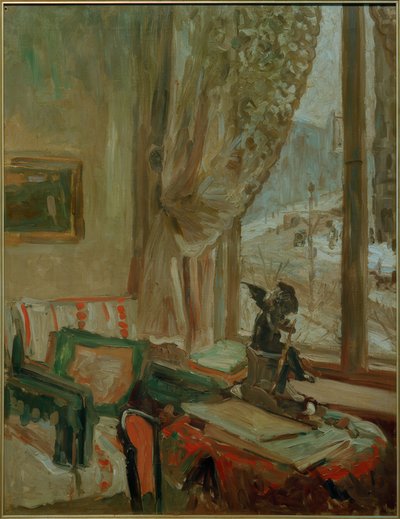 Udsigt over Romanisches Haus, Berlin af Oskar Moll