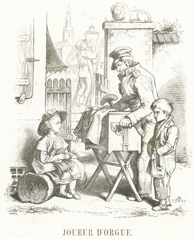 J: Orgelspiller af Oskar Pletsch