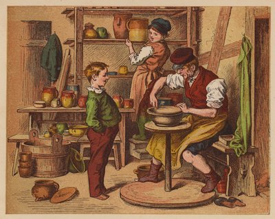 Potter (farvelitografi) af Oskar Pletsch