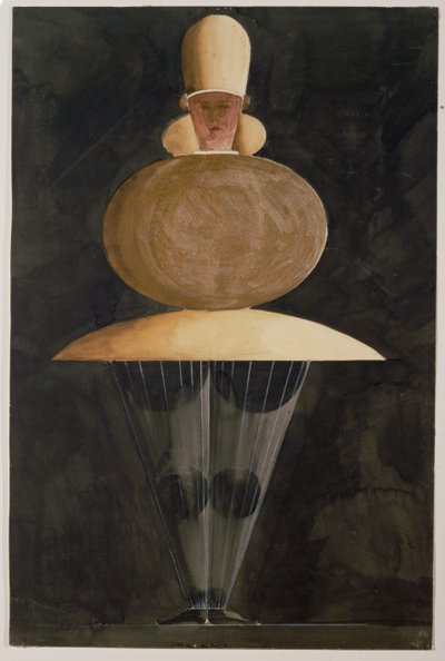 Den triadiske ballet (skitse) af Oskar Schlemmer