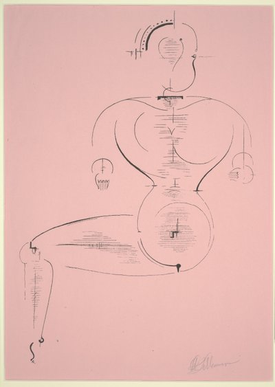 Figur H 2 af Oskar Schlemmer