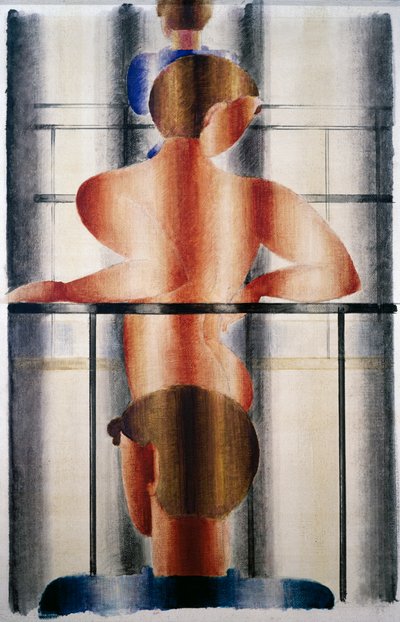 Gelænderscene af Oskar Schlemmer