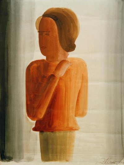 Rød dreng af Oskar Schlemmer