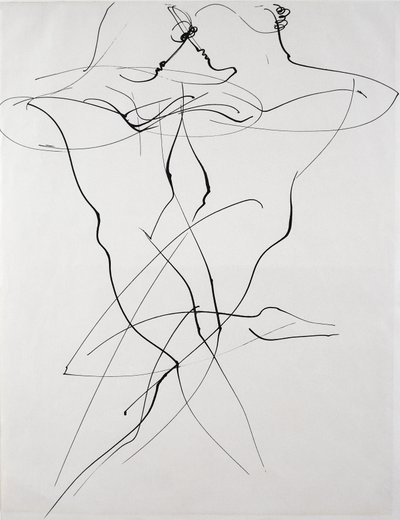 To figurer i modsat bevægelse, dans af Oskar Schlemmer