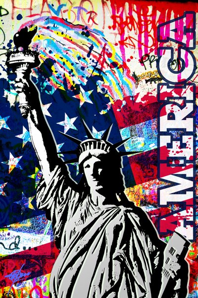 American Liberty Graffiti af Osvaldo Russo