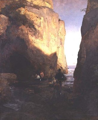 Ind i grotten af Oswald Achenbach