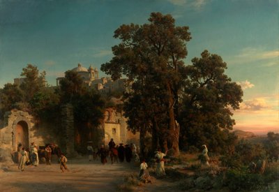 Aften af Oswald Achenbach