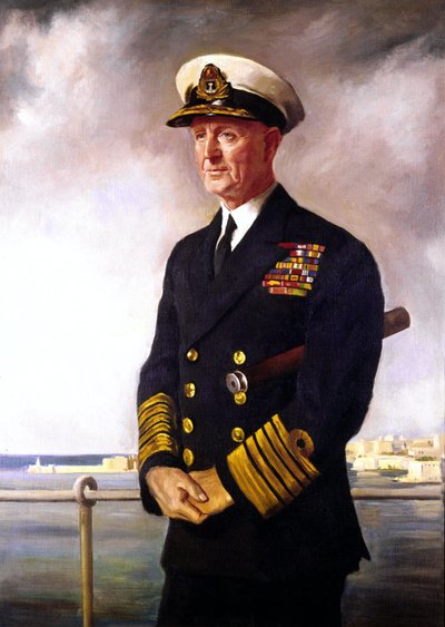Admiral Cunningham, kopi af portræt af O
