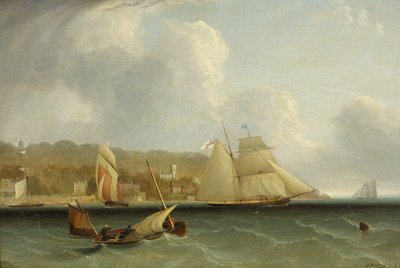 Havscene af Oswald Walters Brierly
