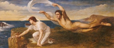 Boreas og Orithyia, ca. 1879 (olie på lærred) af Oswald von Glehn