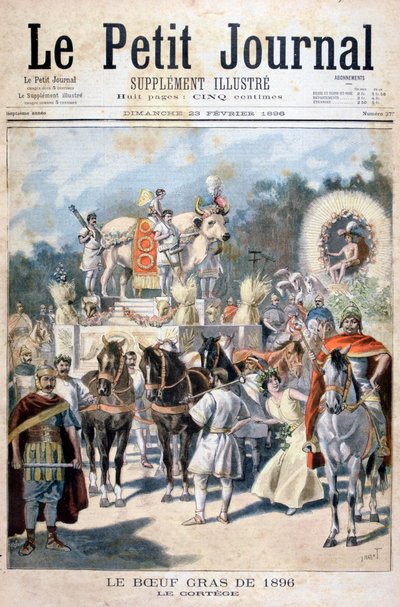 Fede okse festligheder i Paris, 1896 af Oswaldo Tofani
