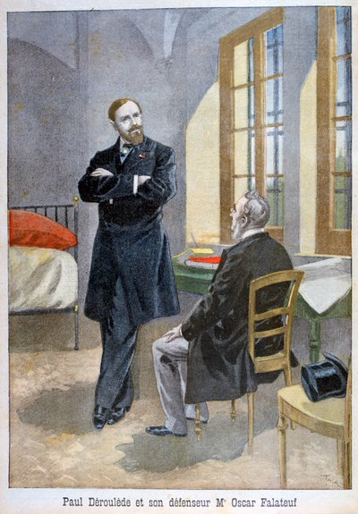 Paul Déroulède og hans forsvarer Oscar Falateuf, 1899. af Oswaldo Tofani