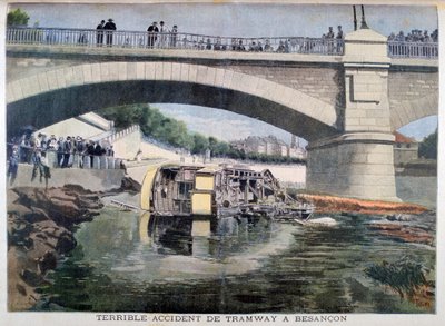 Forfærdelig sporvejsulykke, Besancon, Frankrig, 1899 af Oswaldo Tofani