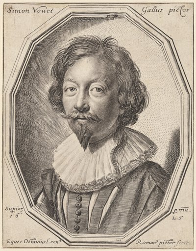 Simon Vouet af Ottavio Leoni