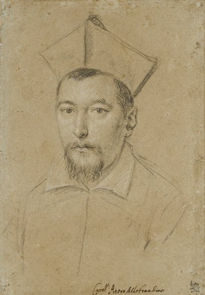 Portræt af kardinal Pietro Aldobrandini, begyndelsen af det 17. århundrede af Ottavio Mario Leoni