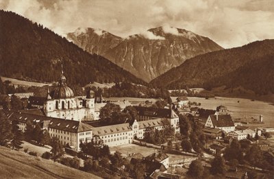 Ettal og dens kloster, mod Estergebirge af Otto Ballerstedt