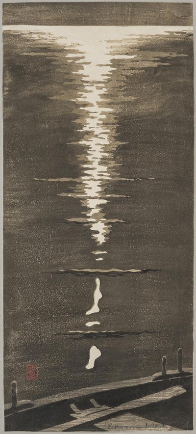 Måneskin på havet af Otto Eckmann
