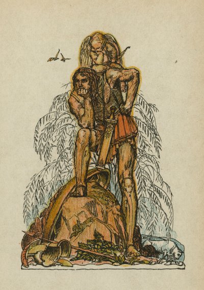 Anakreons sange (farvelitografi) af Otto Friedrich