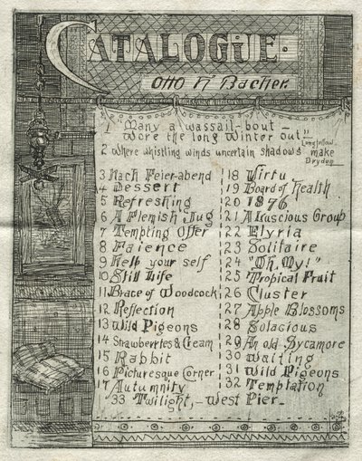 Katalog, 1878. af Otto H. Bacher
