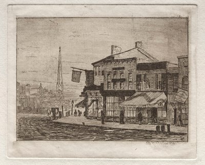 Cleveland, Woodland Avenue og Eagle Street, 1878. af Otto H. Bacher