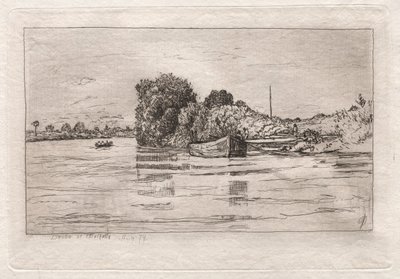 Donau ved Walhalla, 1879. af Otto H. Bacher