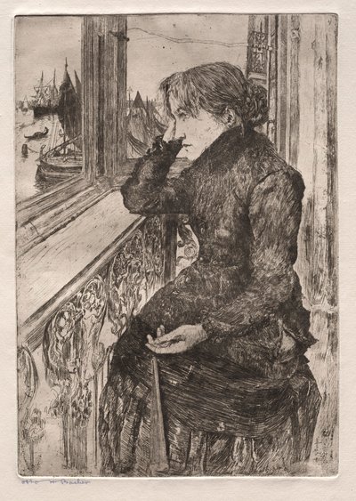 Etchings of Venice: Beautiful View, 1882. af Otto H. Bacher