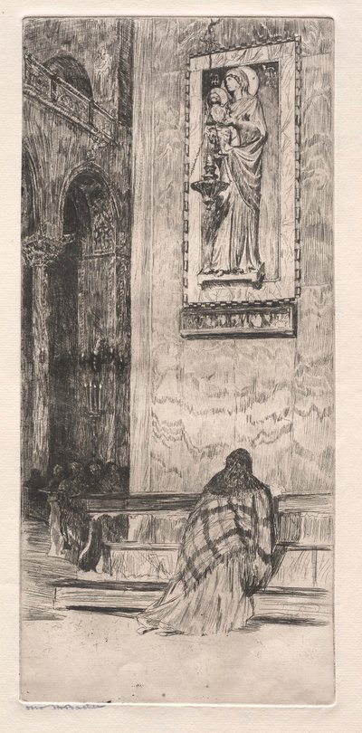 Ætsninger af Venedig: St. Marks, 1800-tallet. af Otto H. Bacher