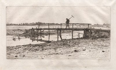 Footbridge, Worth, 1879. af Otto H. Bacher