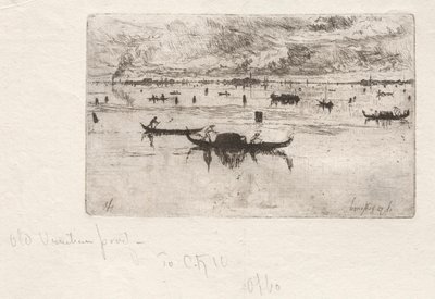Ser mod salutten, Venedig, 1880. af Otto H. Bacher