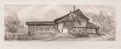 Gamle Mølle ved Donau, 1879. af Otto H. Bacher