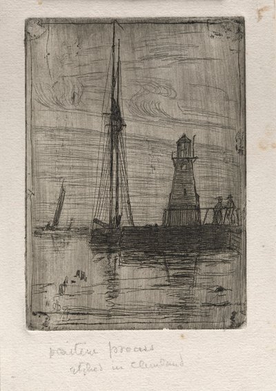 River Pier, 1890. af Otto H. Bacher