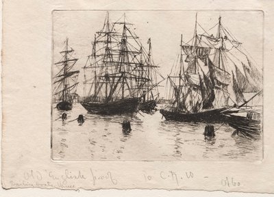 Sejlbåde, Venedig, 1880. af Otto H. Bacher