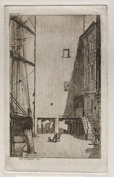 Skib og Elevator, 1878. af Otto H. Bacher
