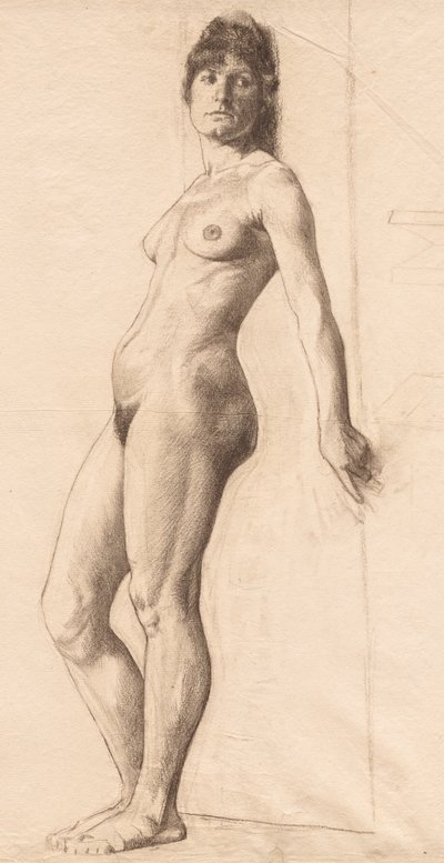 Stående nøgenmodel. af Otto H. Bacher