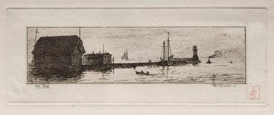 West Pier, Cleveland, 1878. af Otto H. Bacher