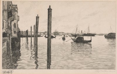 Canal Grande, Venedig af Otto Henry Bacher