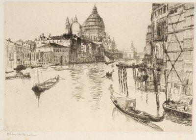 Canal Grande, Venedig af Otto Henry Bacher