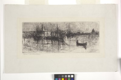 Regnfuld aften i Venedig af Otto Henry Bacher
