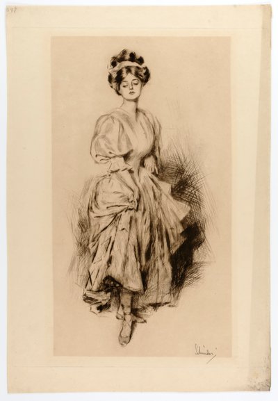 Dansende pige af Otto J. Schneider