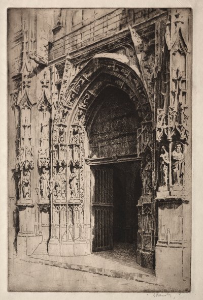 Portrail Central, Eglise St. Merri, Paris af Otto J. Schneider