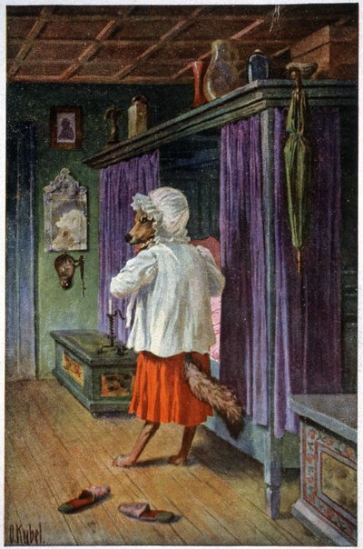 Susi naamioituu elokuvassa Isoäiti, n. 1910 (postikortti) af Otto Kubel
