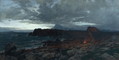 Efterårsaften på kysten, Kinn af Otto Ludvig Sinding