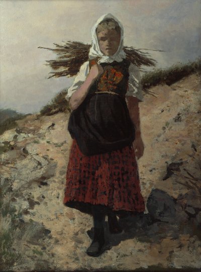 Brænde samlet (olie på lærred) af Otto Ludvig Sinding