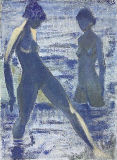 Badende, c.1927 af Otto Mueller