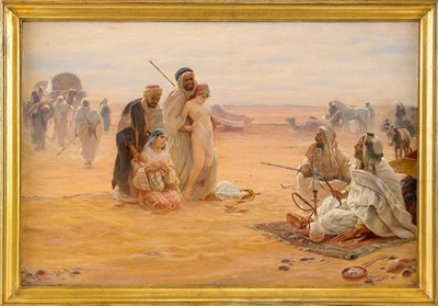 Le marche aux esclaves - Slavemarkedet - Maleri af Otto Pilny (1866-1936), Olie på lærred 1910 (80x120 cm) - Privat samling af Otto Pilny