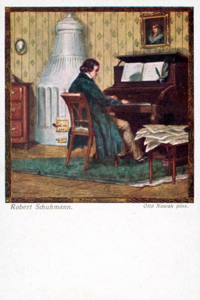 Robert Schumann spiller klaver af Otto Robert Nowak