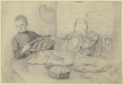 Hos fiskehandleren af Otto Scholderer