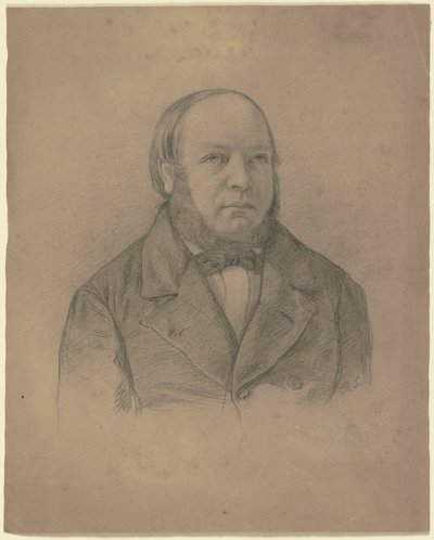 Portræt af Johann Christof Scholderer, kunstnerens far af Otto Scholderer