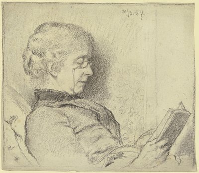 Luise Scholderer læser op af Otto Scholderer
